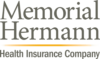 A logo of the memorial hermann health insurance company.